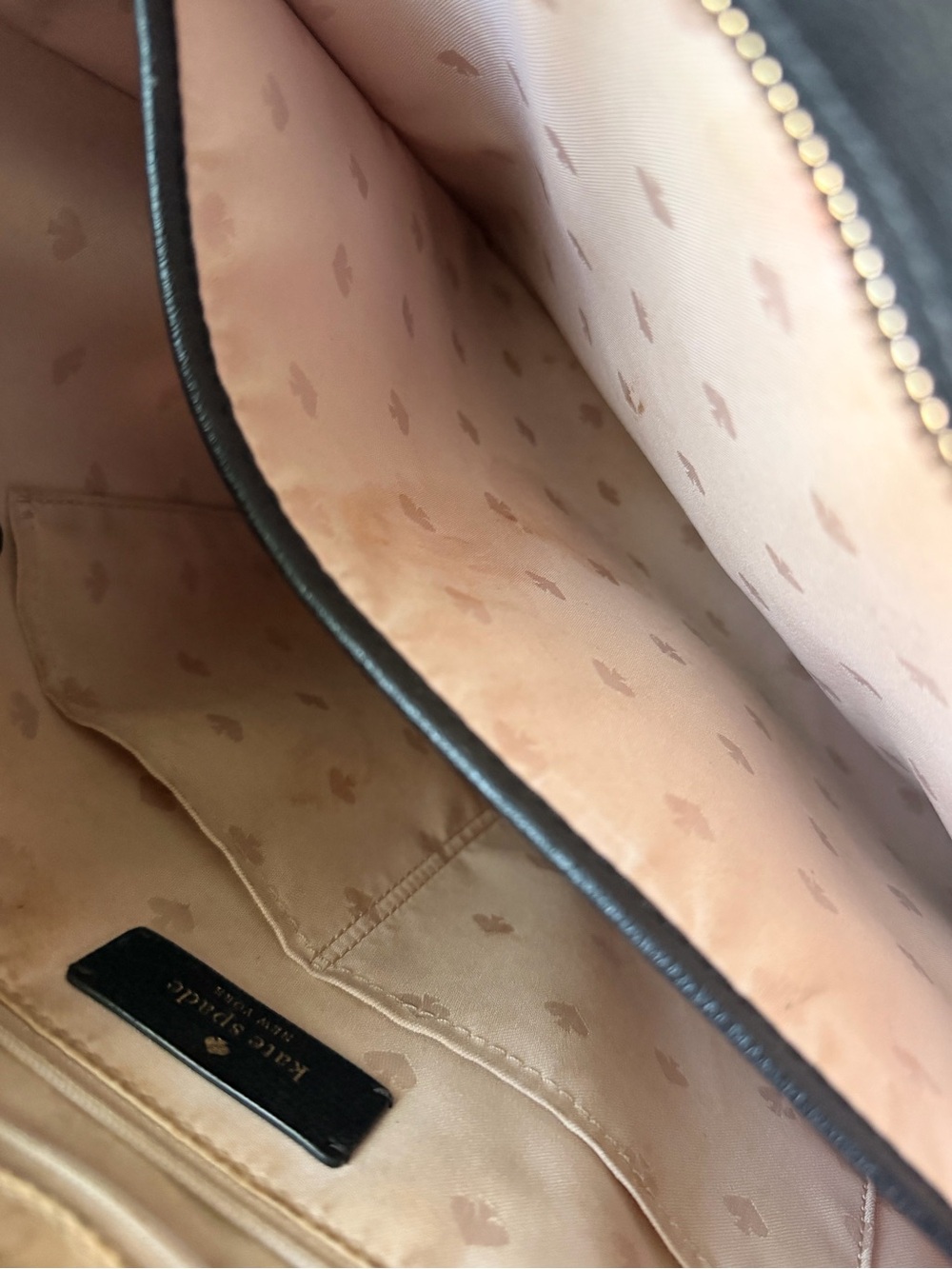 Kate Spade Black Leather Tote Bag - Picture 5 of 10